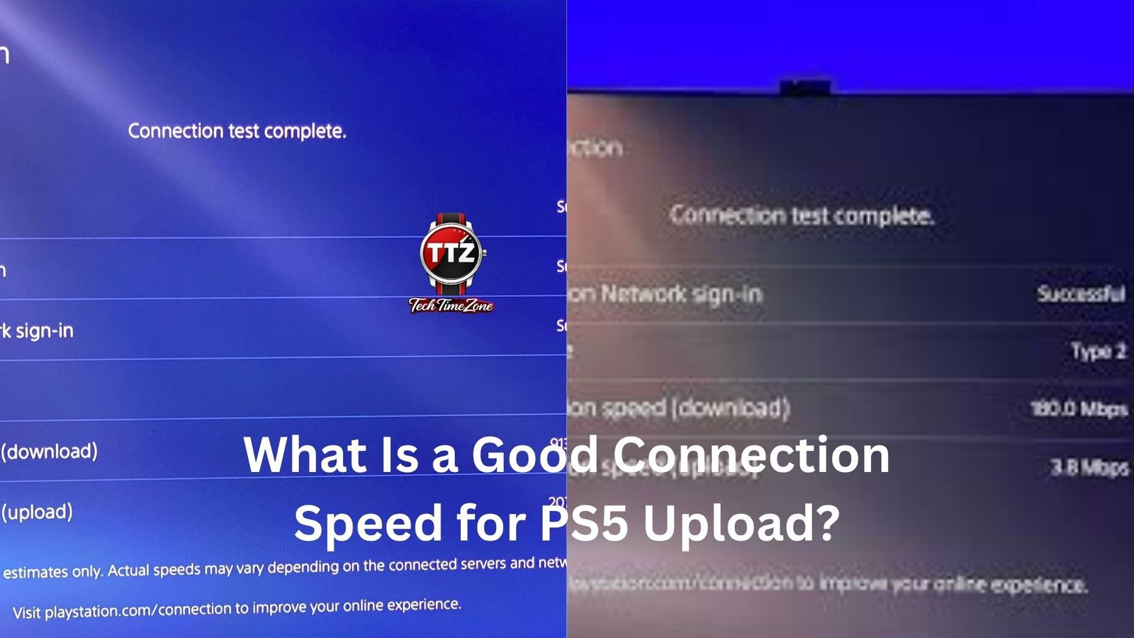 what is a good connection speed for ps5 upload